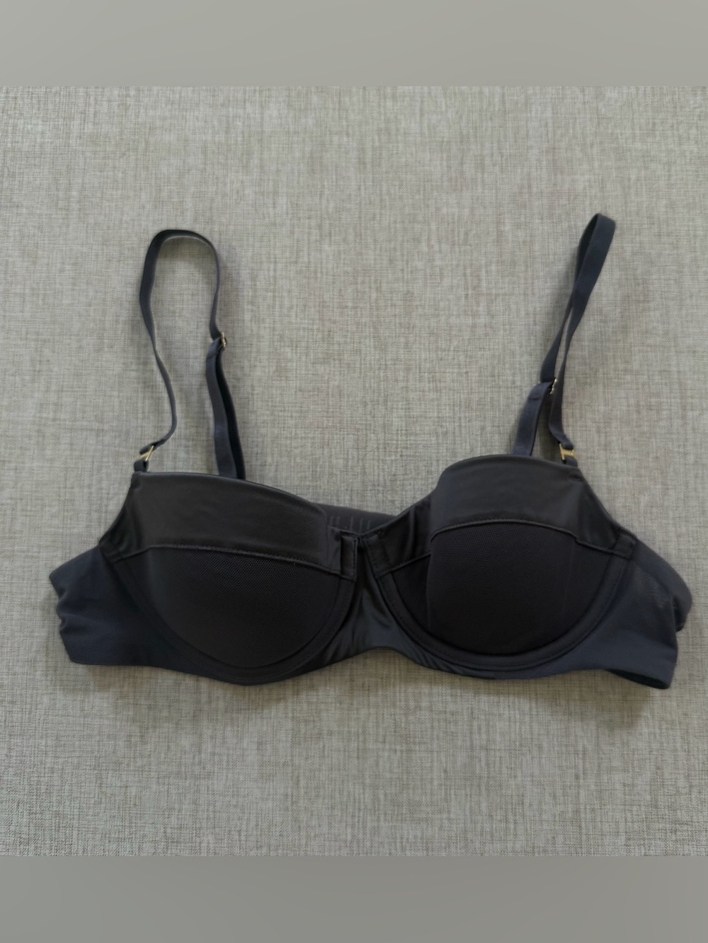 Thirdlove Matte & Shine Balconette Bra Grey Size 34A 1/2